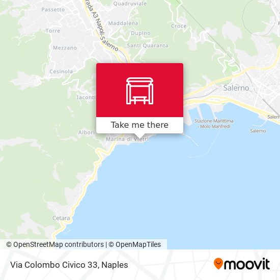 Via Colombo Civico 33 map