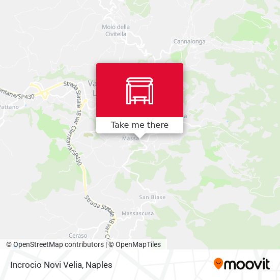 Incrocio Novi Velia map