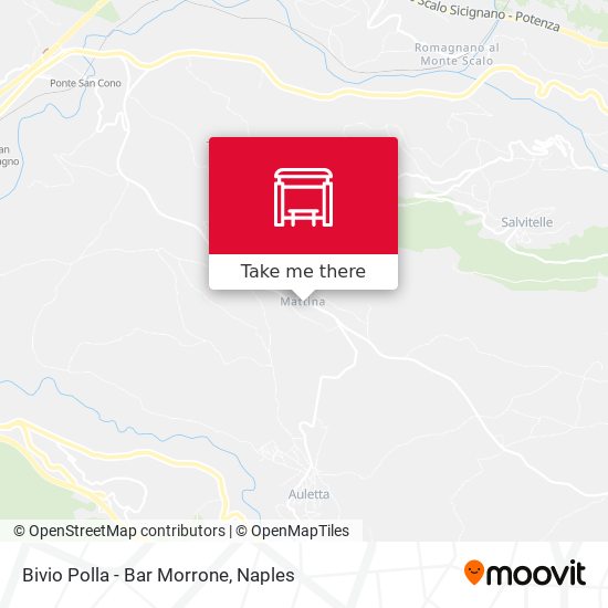 Bivio Polla - Bar Morrone map