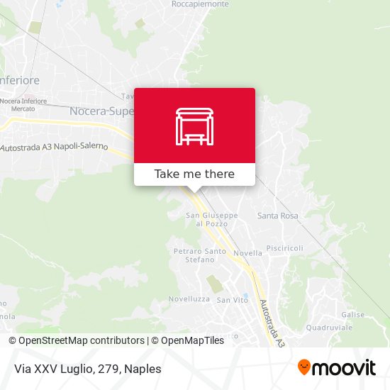 Via XXV Luglio, 279 map
