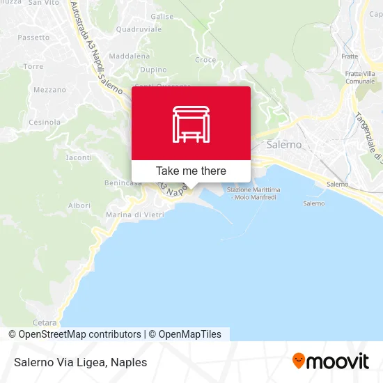 Salerno Via Ligea map