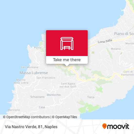 Via Nastro Verde, 81 map