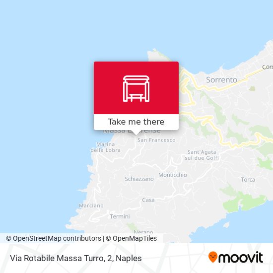 Via Rotabile Massa Turro, 2 map