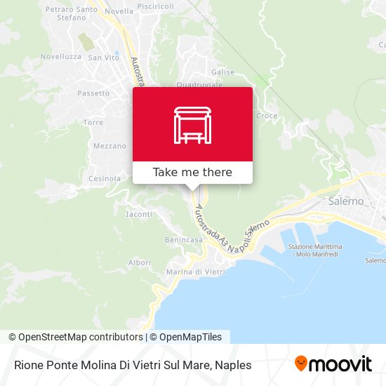 Rione Ponte Molina Di Vietri Sul Mare map