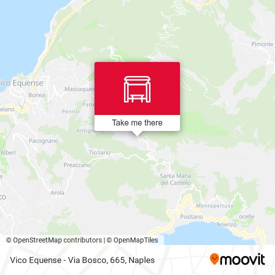 Vico Equense - Via Bosco, 665 map