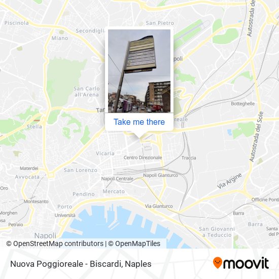 Nuova Poggioreale - Biscardi map