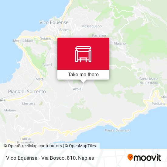 Vico Equense - Via Bosco, 810 map