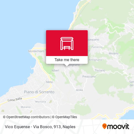 Vico Equense - Via Bosco, 913 map