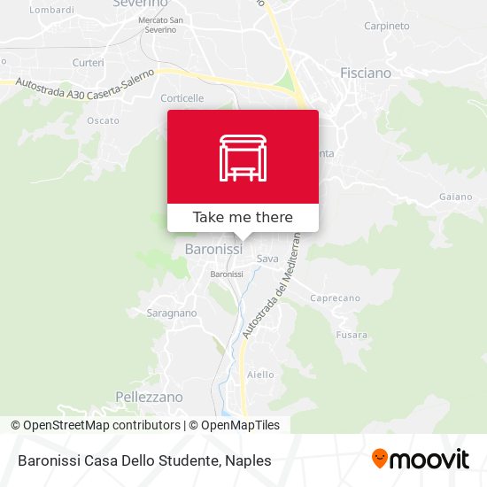 Baronissi Casa Dello Studente map