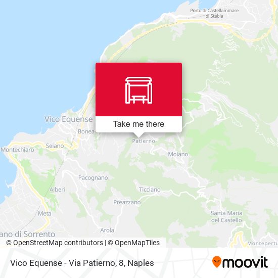 Vico Equense - Via Patierno, 8 map