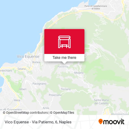 Vico Equense - Via Patierno, 6 map