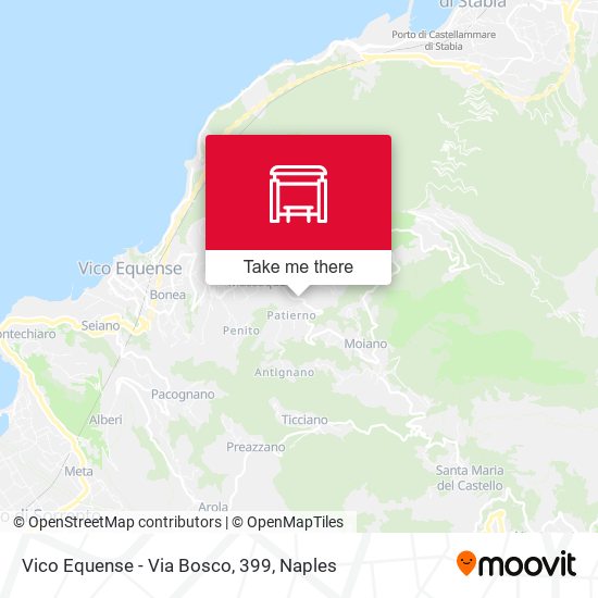 Vico Equense - Via Bosco, 399 map