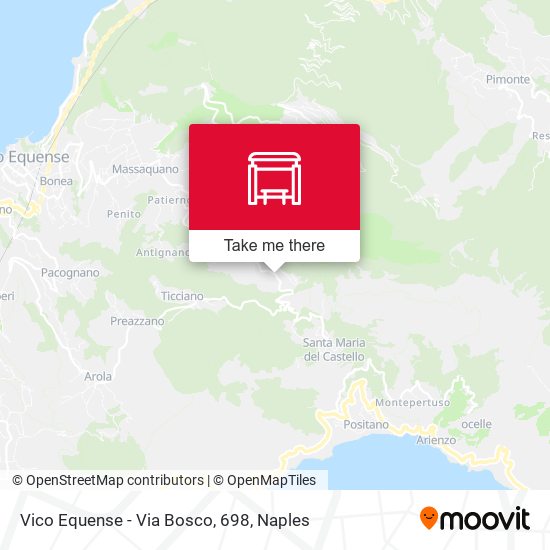Vico Equense - Via Bosco, 698 map