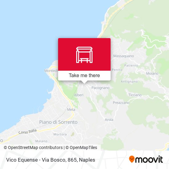 Vico Equense - Via Bosco, 865 map
