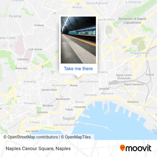 Naples Cavour Square map
