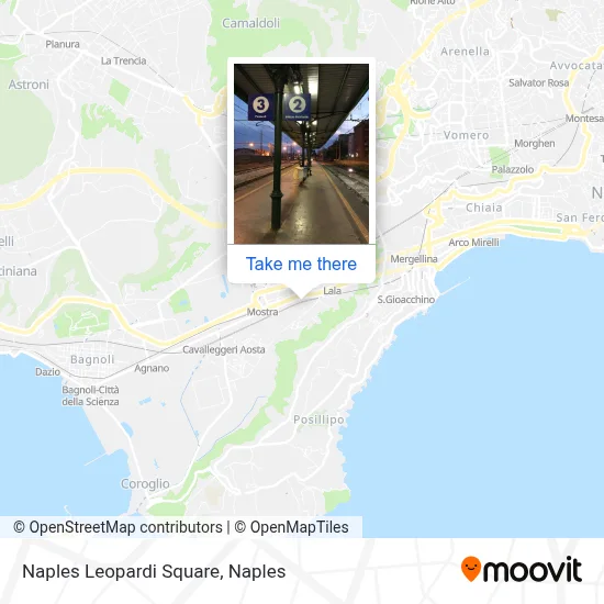 Naples Leopardi Square map
