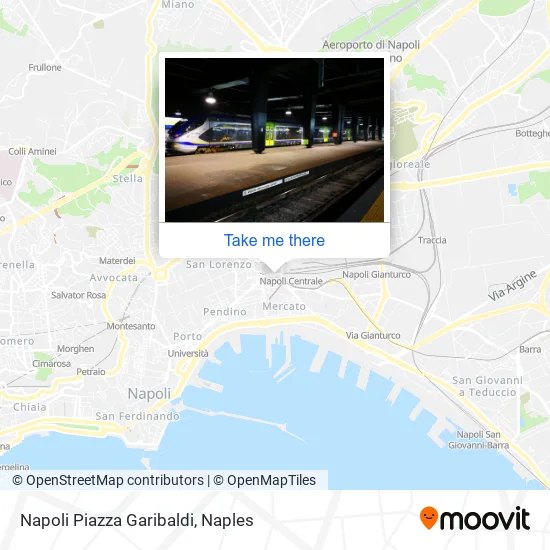 Napoli Piazza Garibaldi map