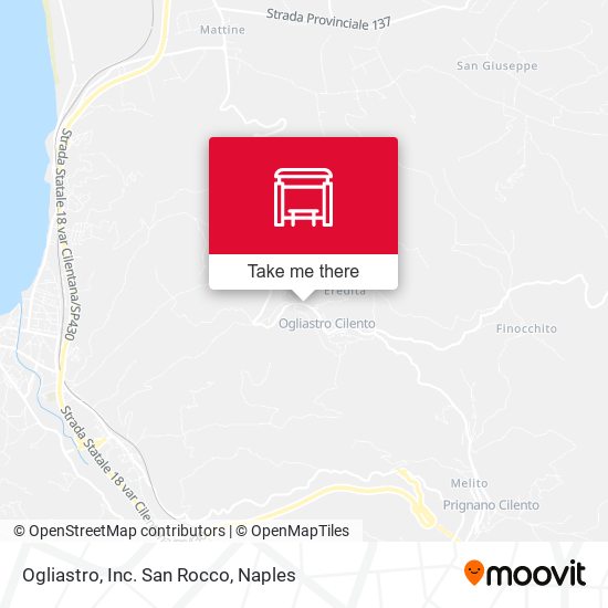 Ogliastro, Inc. San Rocco map