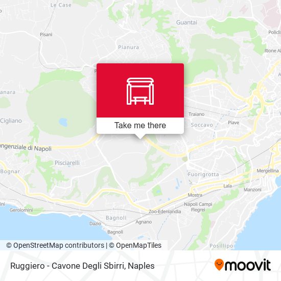 Ruggiero - Cavone Degli Sbirri map