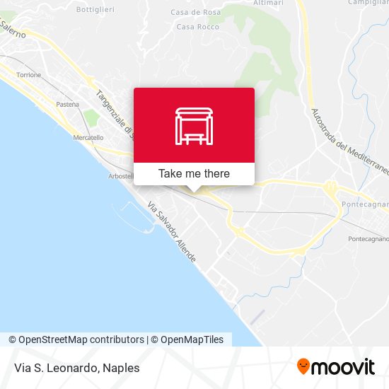 Via S. Leonardo map
