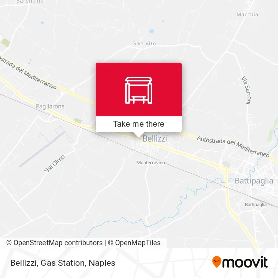 Bellizzi, Gas Station map
