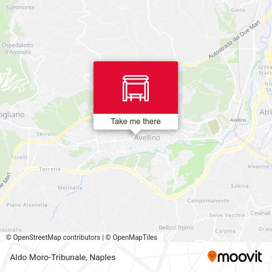 Aldo Moro-Tribunale map