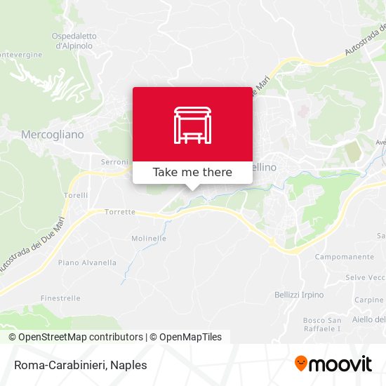Roma-Carabinieri map