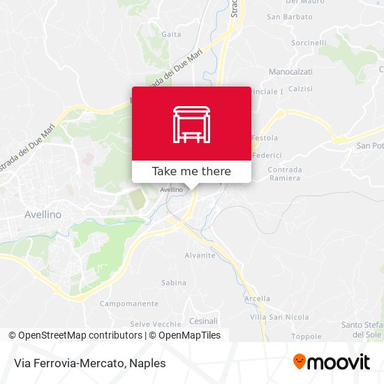 Via Ferrovia-Mercato map