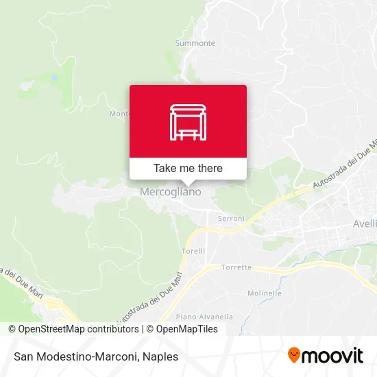 San Modestino-Marconi map