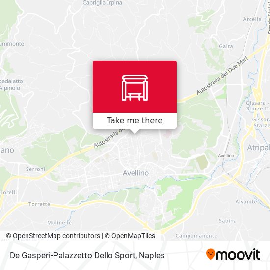 De Gasperi-Palazzetto Dello Sport map