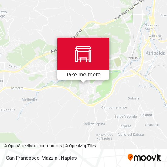 San Francesco-Mazzini map