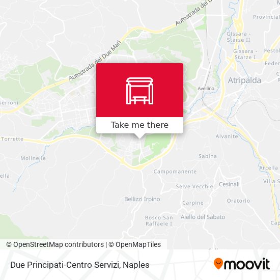 Due Principati-Centro Servizi map