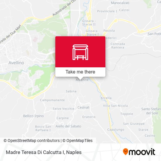 Madre Teresa Di Calcutta I map