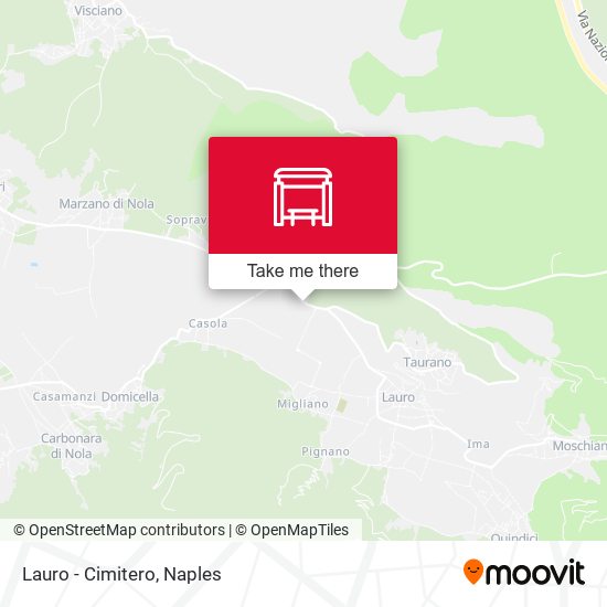 Lauro - Cimitero map
