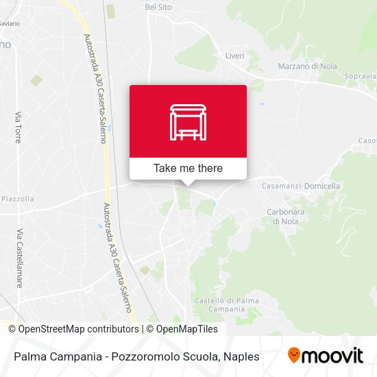 Palma Campania - Pozzoromolo Scuola map