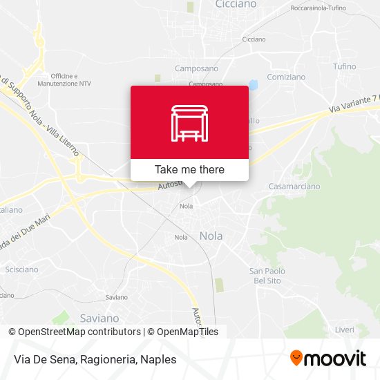 Via De Sena, Ragioneria map