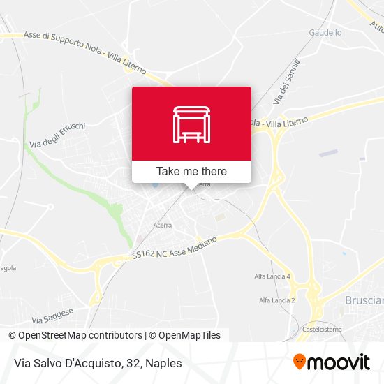 Via Salvo D'Acquisto, 32 map