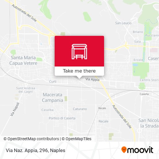 Via Naz. Appia, 296 map
