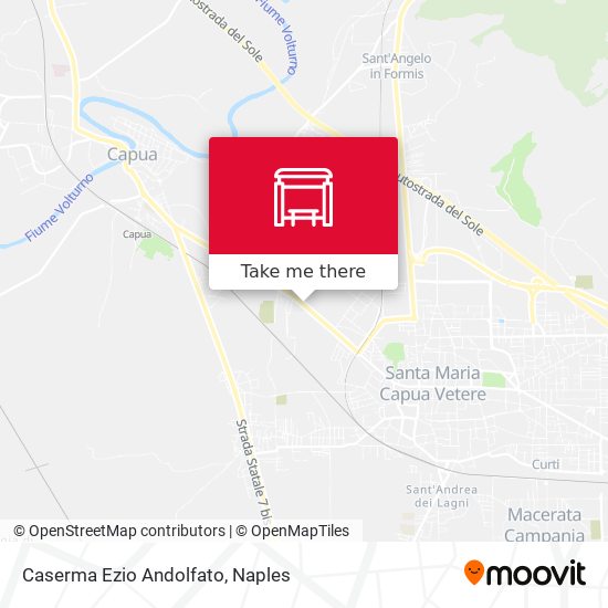 Caserma Ezio Andolfato map