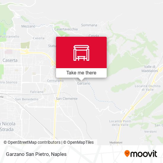 Garzano San Pietro map