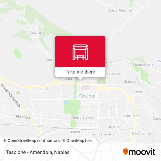 Tescione - Amendola map