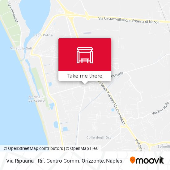 Via Ripuaria - Rif. Centro Comm. Orizzonte map