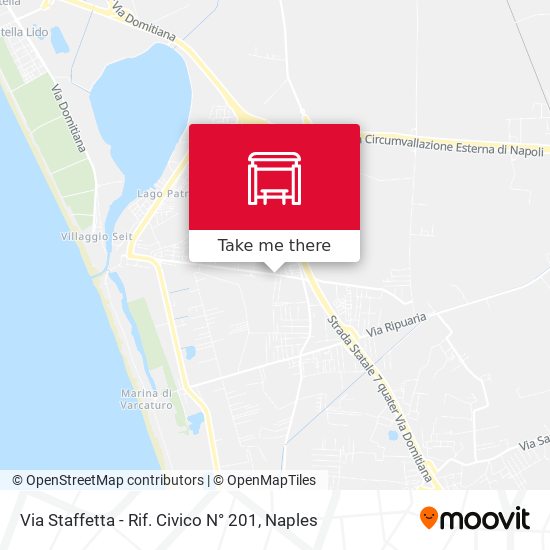 Via Staffetta - Rif. Civico N° 201 map