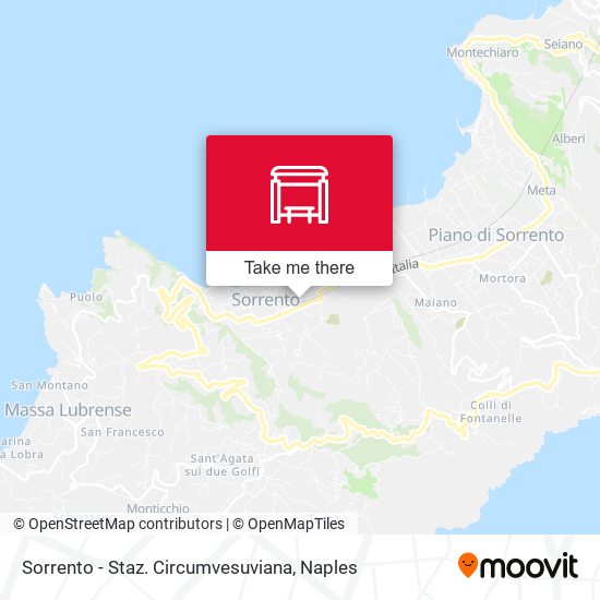 Sorrento - Staz. Circumvesuviana map