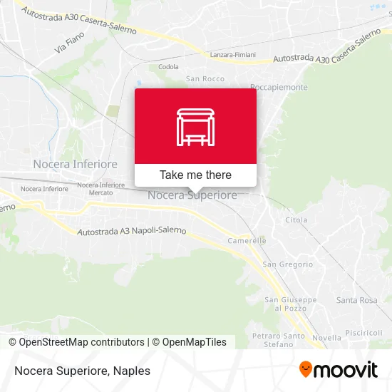 Nocera Superiore map