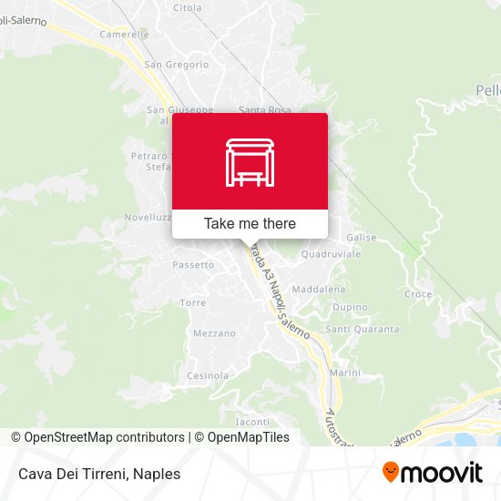 Cava Dei Tirreni map