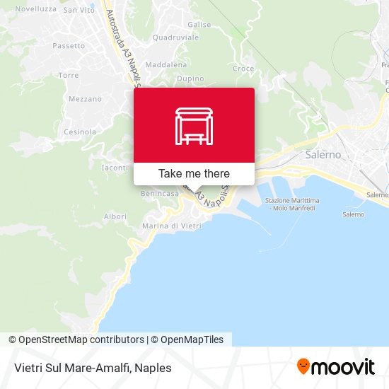 Vietri Sul Mare-Amalfi map