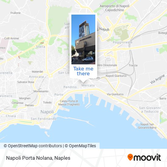 Napoli Porta Nolana map