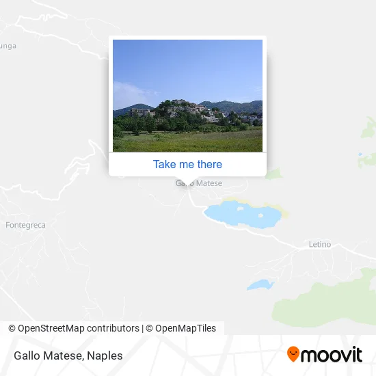 Gallo Matese map