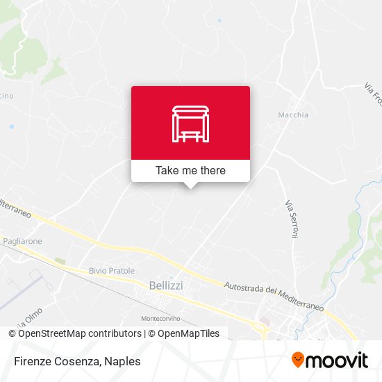 Firenze Cosenza map